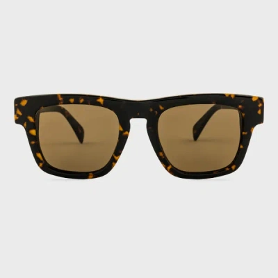 Paul Smith Havana 'kramer' Sunglasses Multicolour In Brown