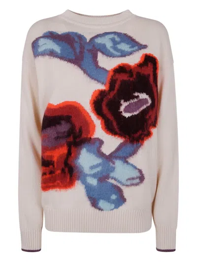 Paul Smith Womens Knitted Sweater Crew Neck In Neutral
