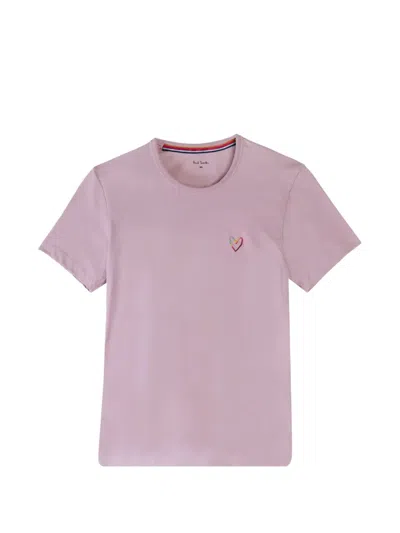 Paul Smith Heart T-shirt In Pink