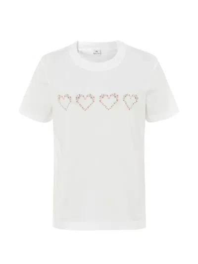 Paul Smith Heart-print T-shirt In White