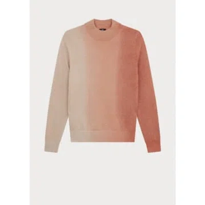 Paul Smith High Neck Ombre Jumper Col: 15 Pink/white Ombre, Size: S