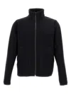 Paul Smith Minimalist Black Jacket With High Collar In Black