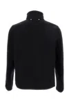 Paul Smith Minimalist Black Jacket With High Collar In Black