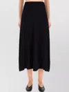 Paul Smith High Waist Flared Ankle Length Skirt In Black