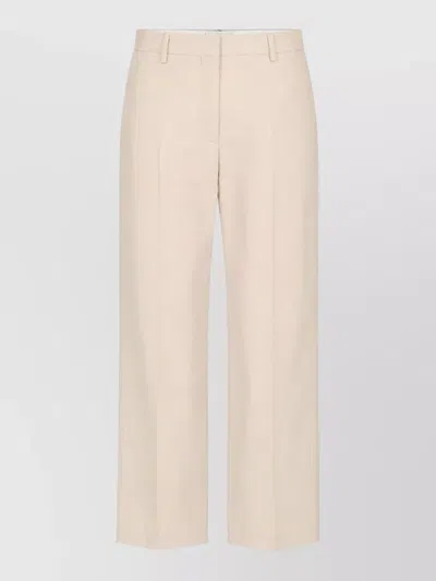 Paul Smith High Waisted Womens Button Detail Trousers In Neutral