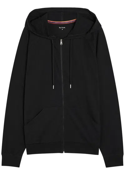 Paul Smith Hooded Cotton Sweatshirt In Black
