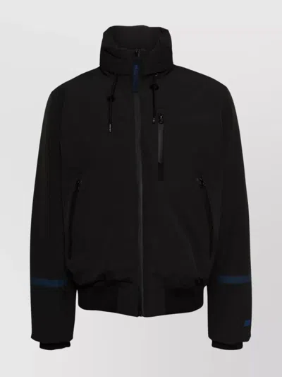 Paul Smith Hooded Drawstring Insulated Padded Jacket In Black