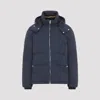 Paul Smith Hooded Navy Blue Polyamide Jacket In Blue