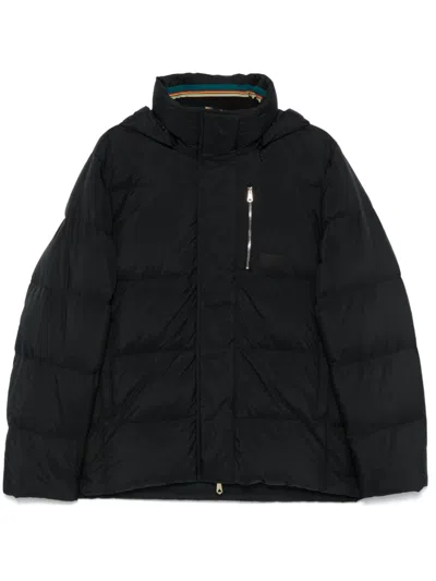 Paul Smith Hooded Puffer Jacket In Black