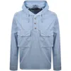 Paul Smith Hooded Pullover Jacket Blue In Blue