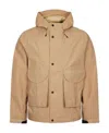 Paul Smith Hooded Recycled-nylon Jacket In Nude