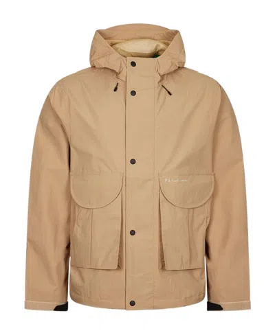 Paul Smith Hooded Recycled-nylon Jacket In Nude