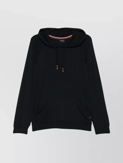 Paul Smith Hoodie With Drawstring Hood And Front Pouch Pocket In Black