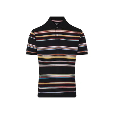 PAUL SMITH PAUL SMITH HORIZONTAL STRIPE POLO SHIRT WITH SOPHISTICATED COLLAR