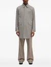 Paul Smith Houndstooth-pattern Coat In Gray