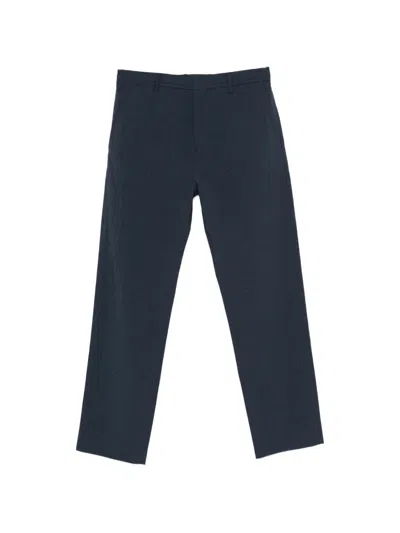 Paul Smith Houndstooth-pattern Elasticated Trousers In Blue