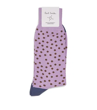 Paul Smith Humberto Dot Socks In Purple