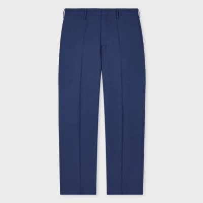 Paul Smith Indigo Fresco Wool Trousers Blue