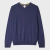 Paul Smith Indigo Merino Wool Sweater Purple In Blue