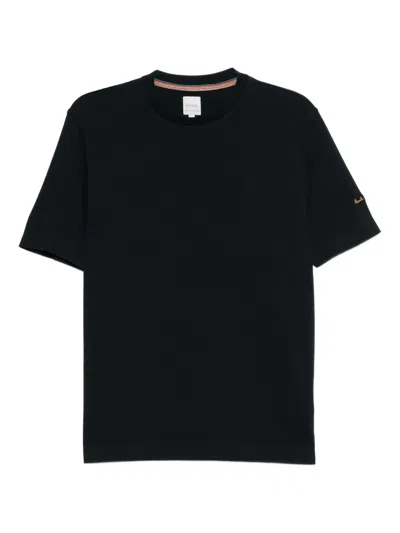 Paul Smith Integrated-rib T-shirt In Black