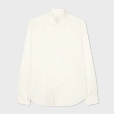 Paul Smith Ivory Cotton-viscose Blend Slim-fit Shirt White