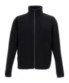 Paul Smith Minimalist Black Jacket With High Collar In Black