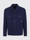 Paul Smith Military Style Overshirt Jacket For Men In Blue