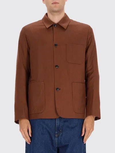 Paul Smith Work Jacket In Brown