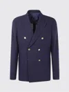Paul Smith Men's Jacket Double-breasted Flap Pockets In Blue