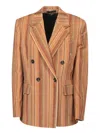 Paul Smith Stripes Multicolor Jacket In Multicolor