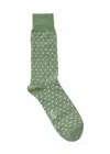Paul Smith Jeremy Polka Dot Cotton-blend Socks In Green