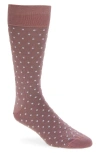 Paul Smith Jeremy Polka Dot Dress Socks In Purple