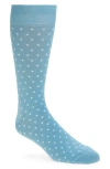 Paul Smith Jeremy Polka Dot Dress Socks In Blue