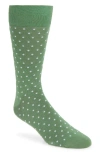 Paul Smith Jeremy Polka Dot Cotton-blend Socks In Green