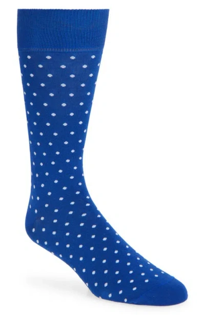 Paul Smith Jeremy Polka Dot Dress Socks In Navy
