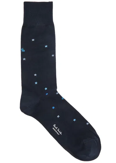 Paul Smith Jerry Star Bunny Cotton-blend Socks In Blue