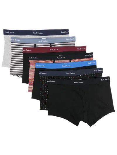 Paul Smith Jersey Boxers (pack Of Seven) In Black