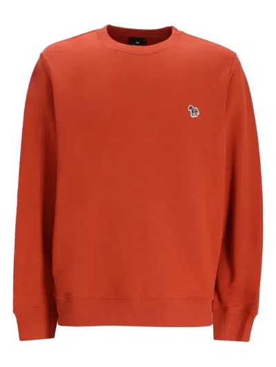 Paul Smith Sweatshirt Aus Jersey In Orange
