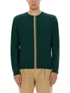 Paul Smith Jersey With Striped Detail In Green
