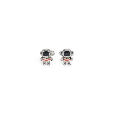 Paul Smith Silver Cufflinks In Copper Zinc In Black