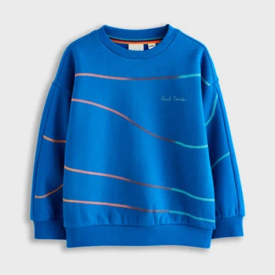 Paul Smith Junior 3-12 Years Blue Stripe Sweatshirt