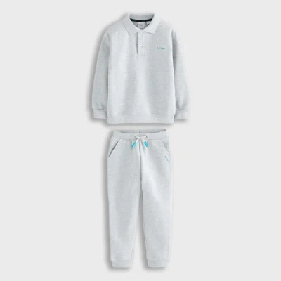 Paul Smith Junior 3-12 Years Grey Marl Sweatshirt And Joggers Set
