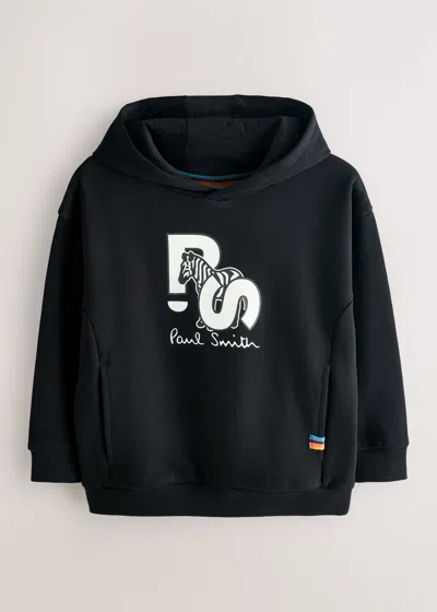 Paul Smith Junior 3-13 Years Black Ps Zebra Hoodie