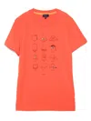 Paul Smith Junior Graphic-print T-shirt In Orange