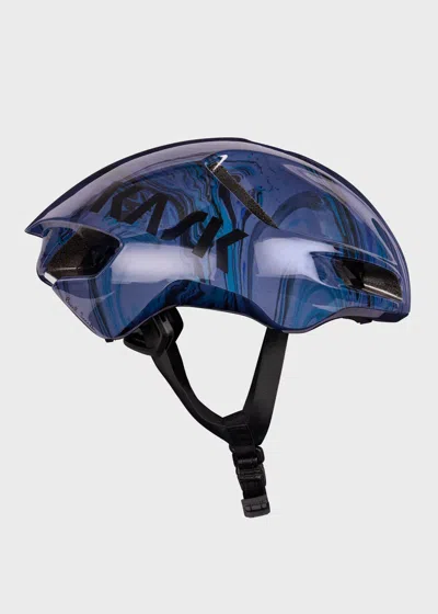 Paul Smith + Kask Navy 'marble Inks' Utopia Cycling Helmet Blue