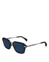 Paul Smith Men's Kean Acetate And Metal Rectangle Sunglasses In Black