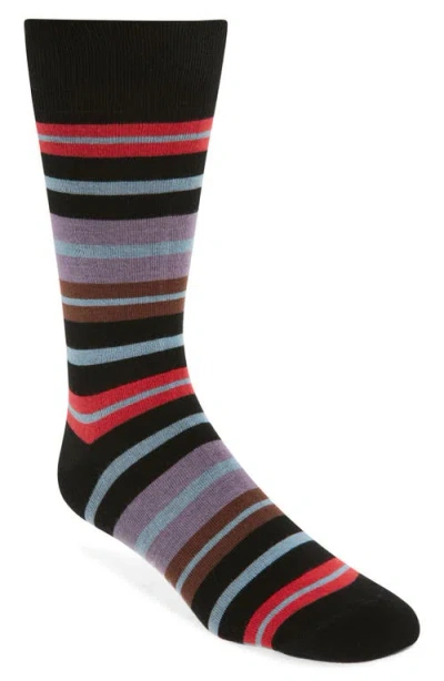 Paul Smith Kean Stripe Cotton Blend Socks In Multi
