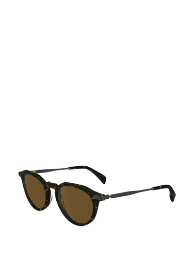 Paul Smith Keats Round-frame Sunglasses In Brown