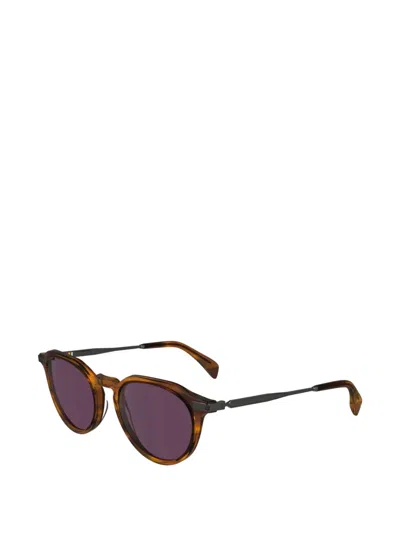 Paul Smith Keats Round-frame Sunglasses In Brown