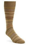 Paul Smith Keith Stripe Dress Socks In Brown
